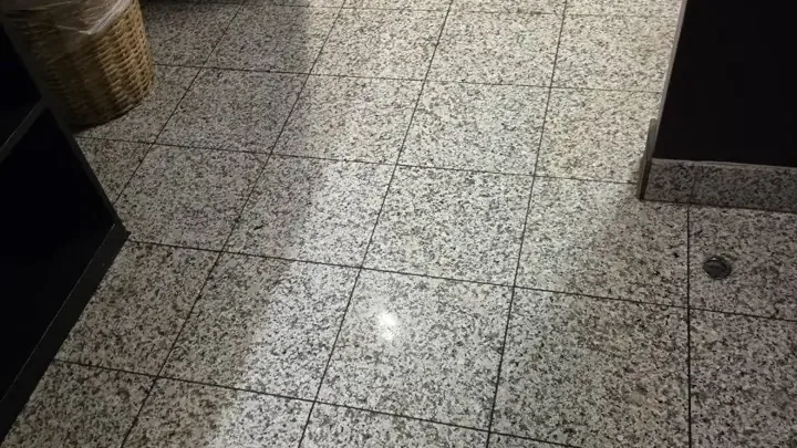 Restroom floor after cleaning in Indianapolis