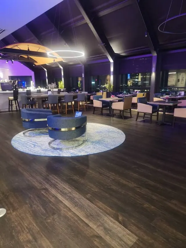 Clean lounge and seating area in a shared common space