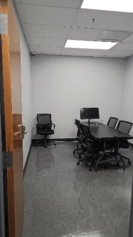 Chow Connections crew performing recurring office cleaning at an Indianapolis corporate facility