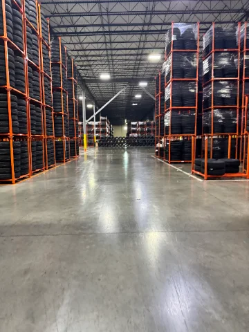 Warehouse and industrial floor cleaning service at an Indianapolis facility